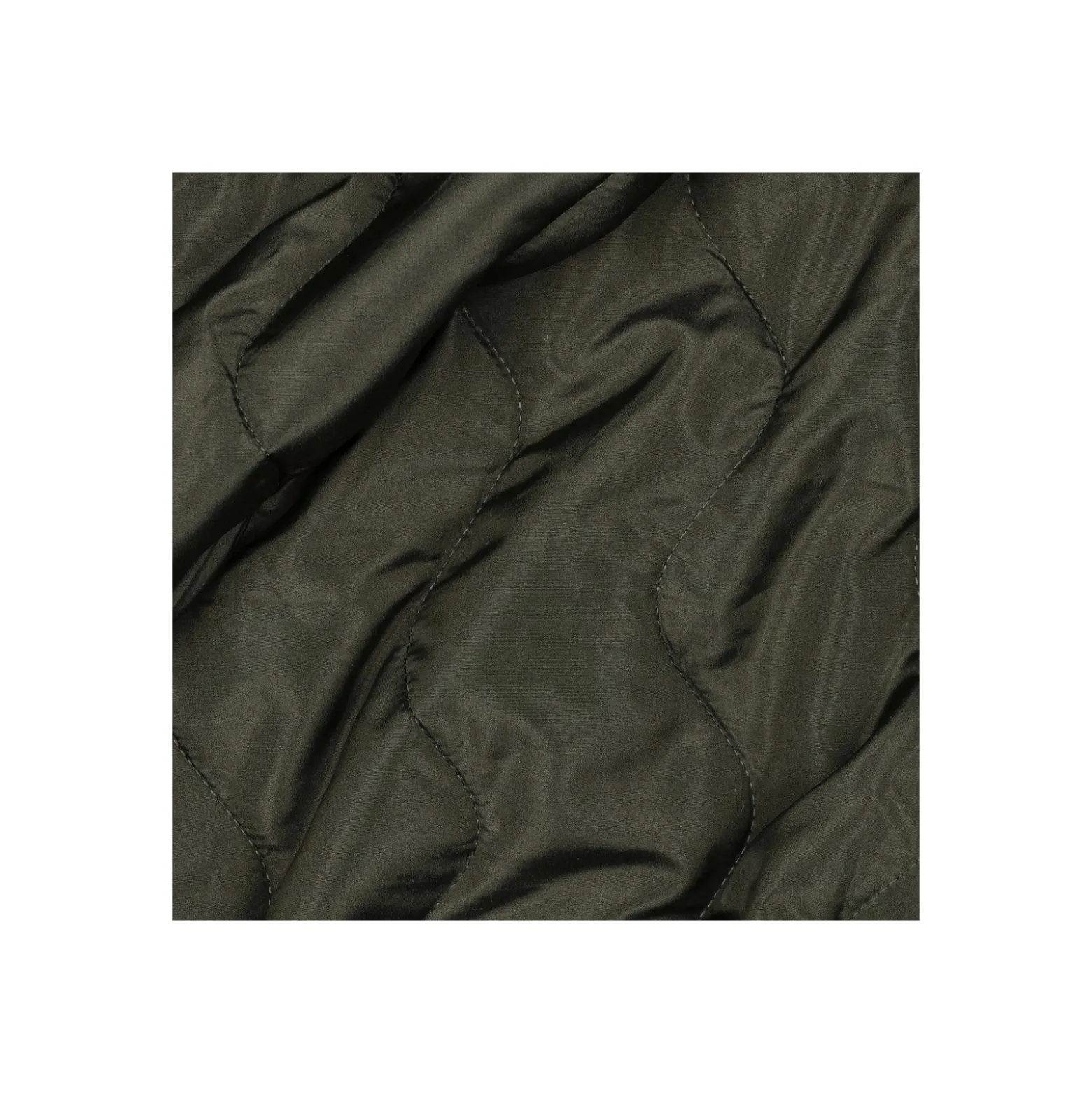 Tissu matelassé doudoune Waves - vert kaki