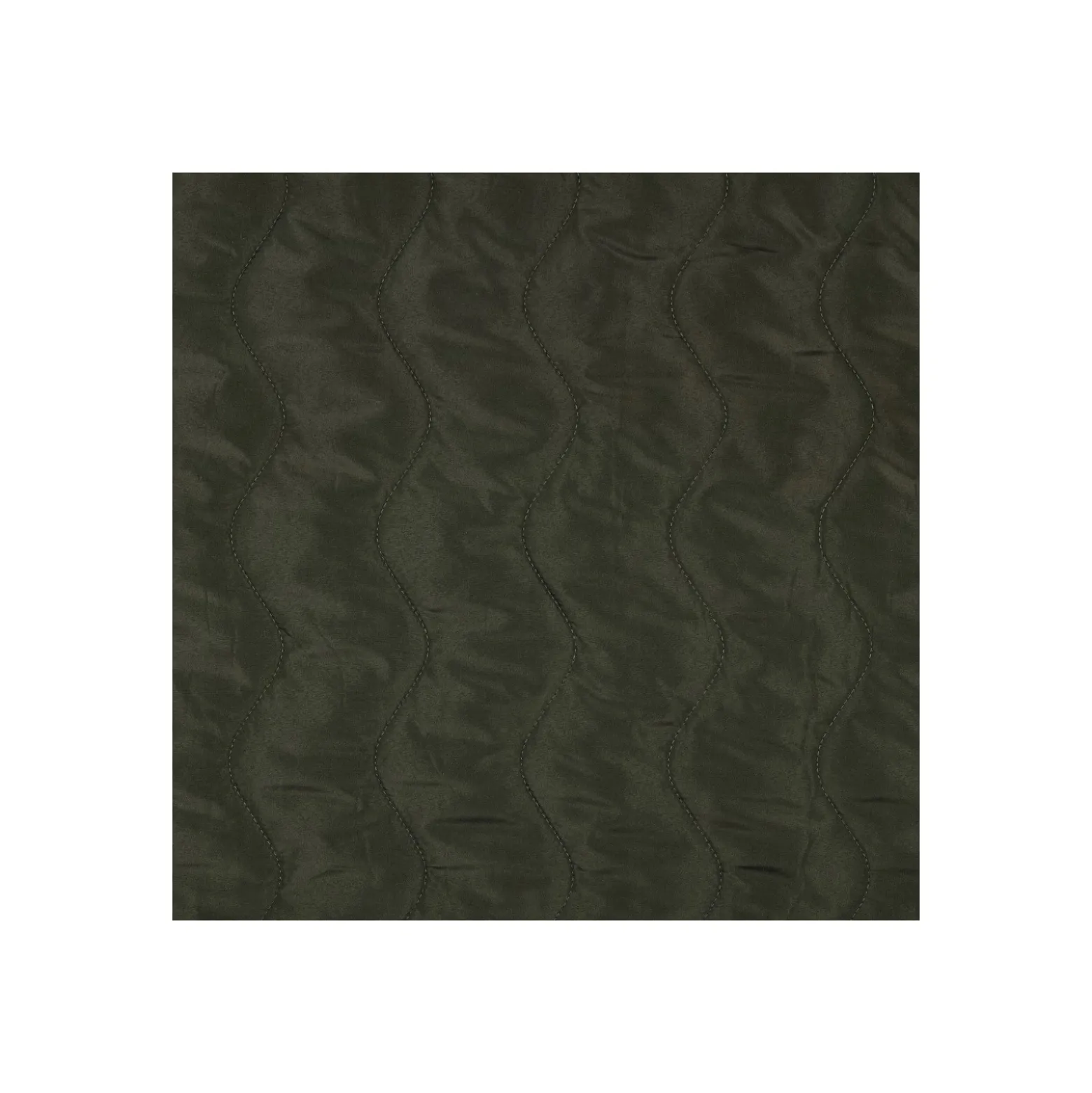 Tissu matelassé doudoune Waves - vert kaki