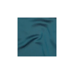 Tissu micro satin touché soie - bleu paon