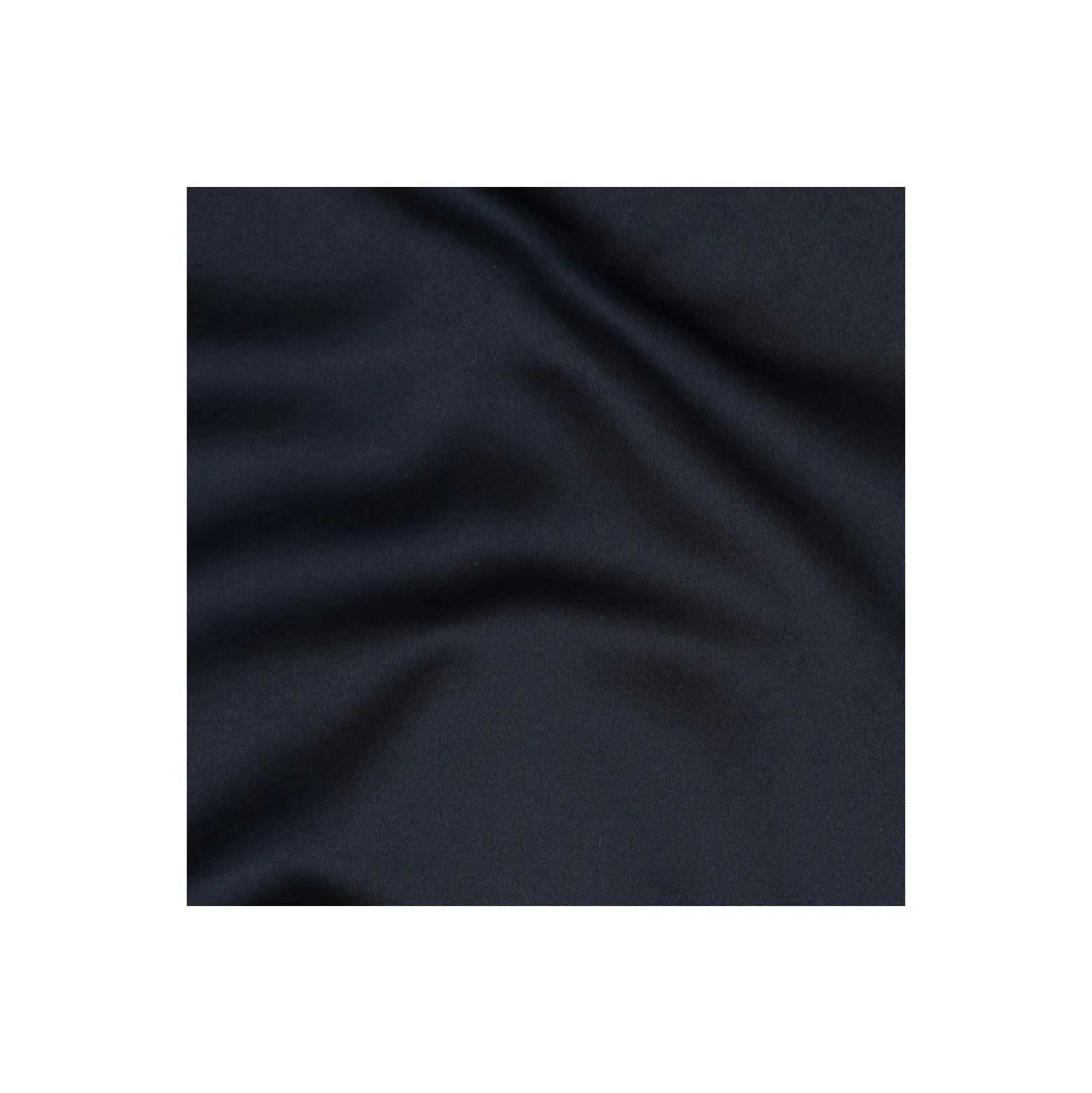 Tissu micro satin touché soie - bleu marine