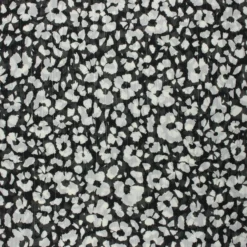 Tissu mousseline lurex Poésie - noir x 50cm