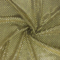 Tissu paillettes Carnaval - noir/doré