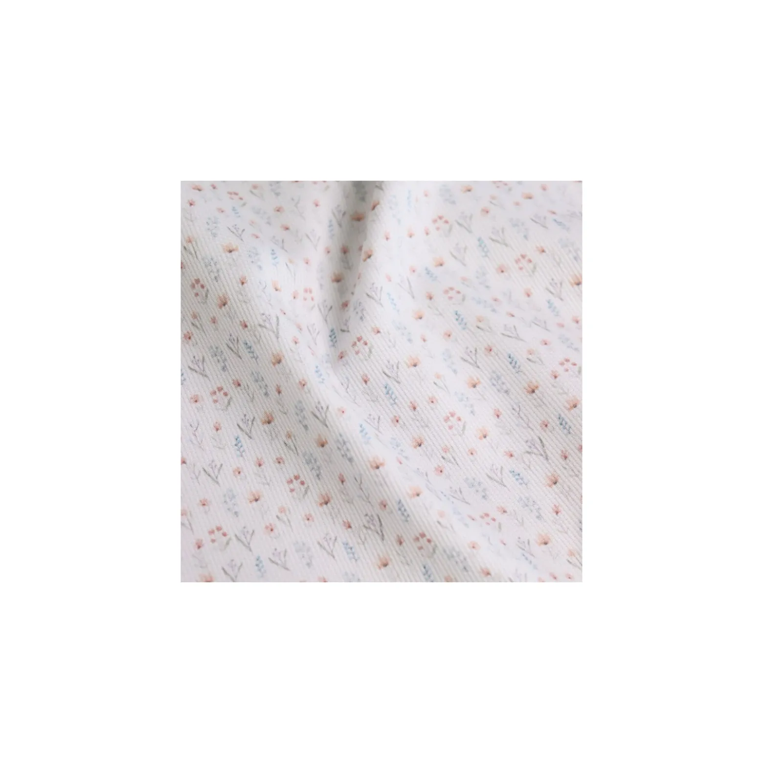 Tissu piqué de coton Florelle - blanc