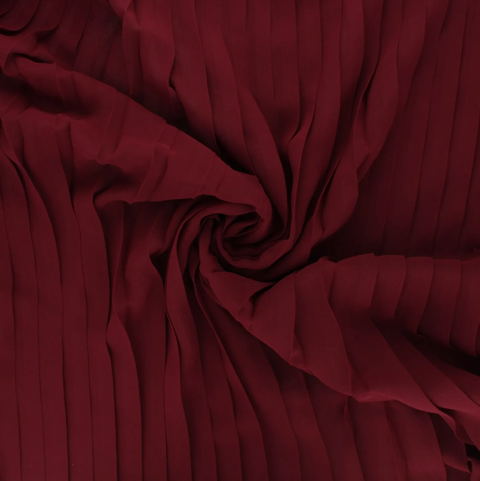 Tissu polyester plissé Esmé - bordeaux x 50cm