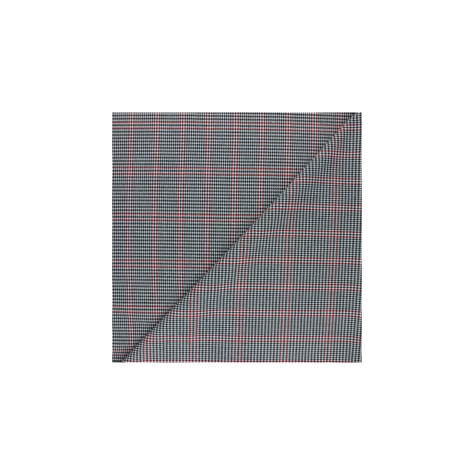 Tissu polyviscose élasthanne Vintry - rouge