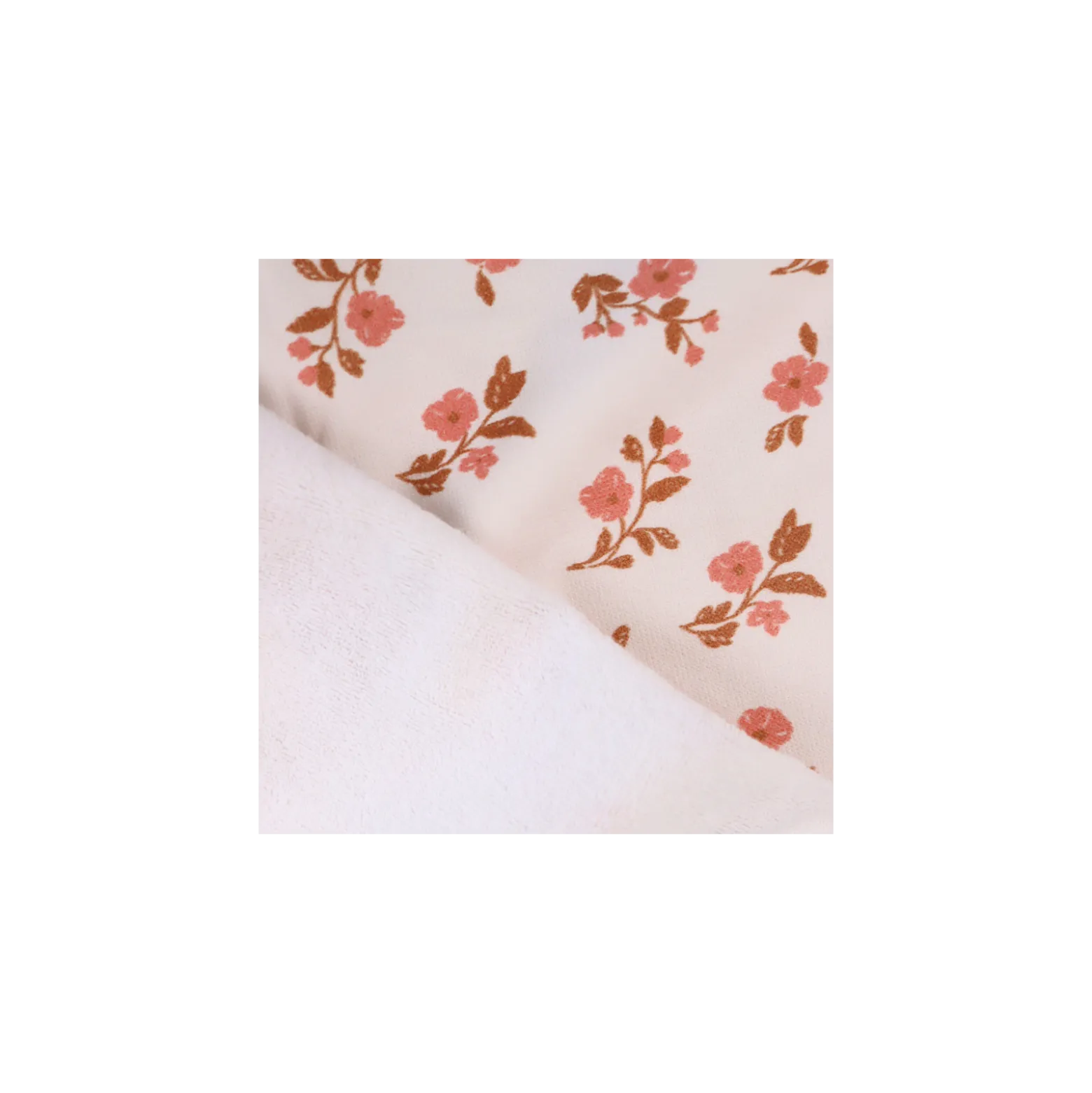 Tissu éponge monoface Alina - blanc