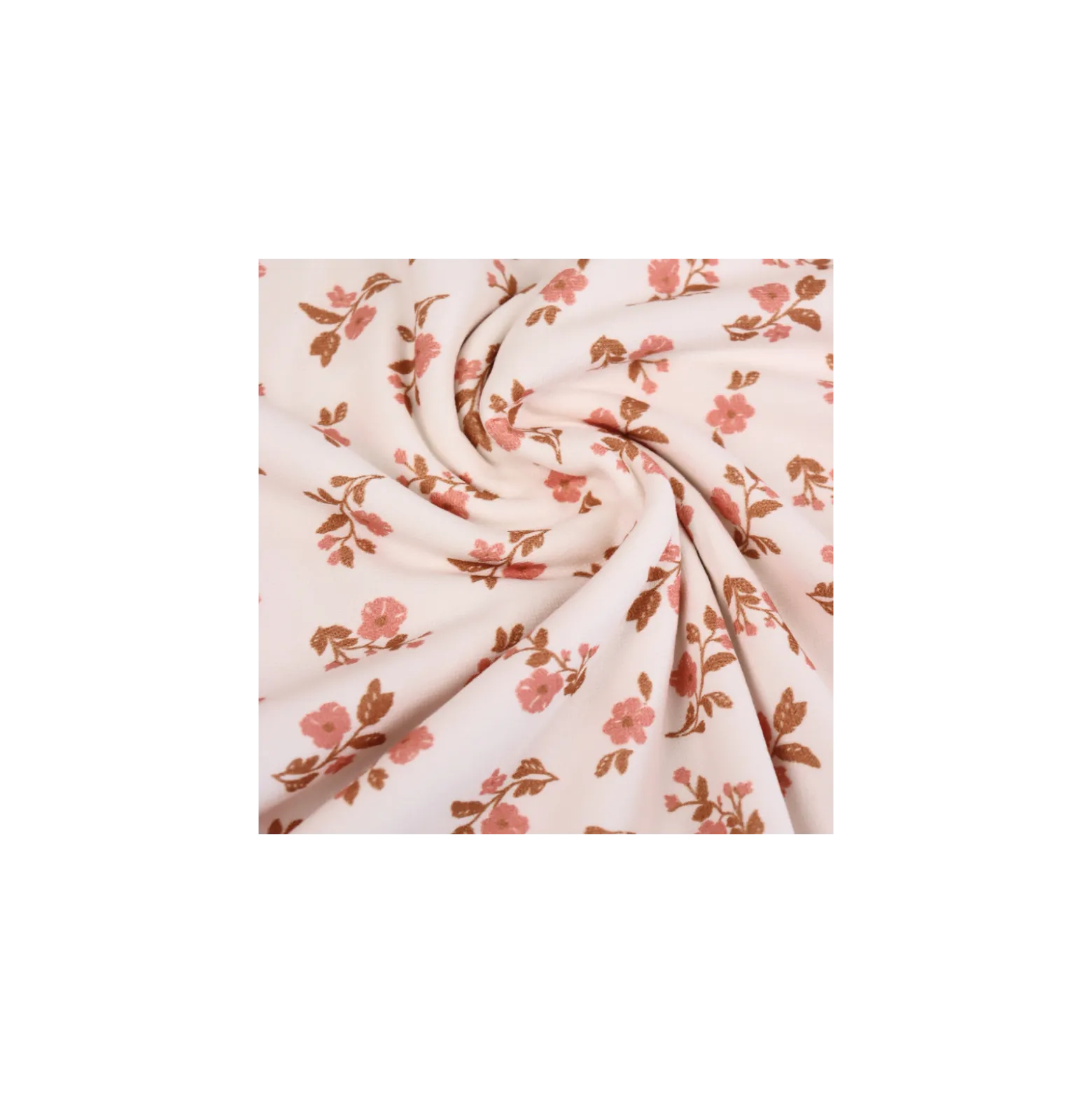 Tissu éponge monoface Alina - blanc