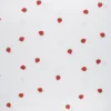 Tissu popeline de coton Fraise - blanc