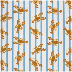 Tissu popeline de coton Homard - écru