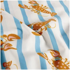 Tissu popeline de coton Homard - écru