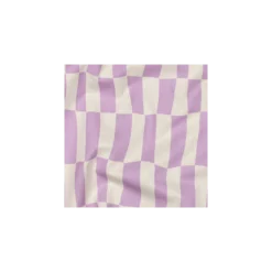 Tissu popeline de coton Jennifer Bouron Carreaux - lavande