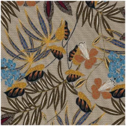 Tissu popeline de coton élasthanne Zafiral - marron