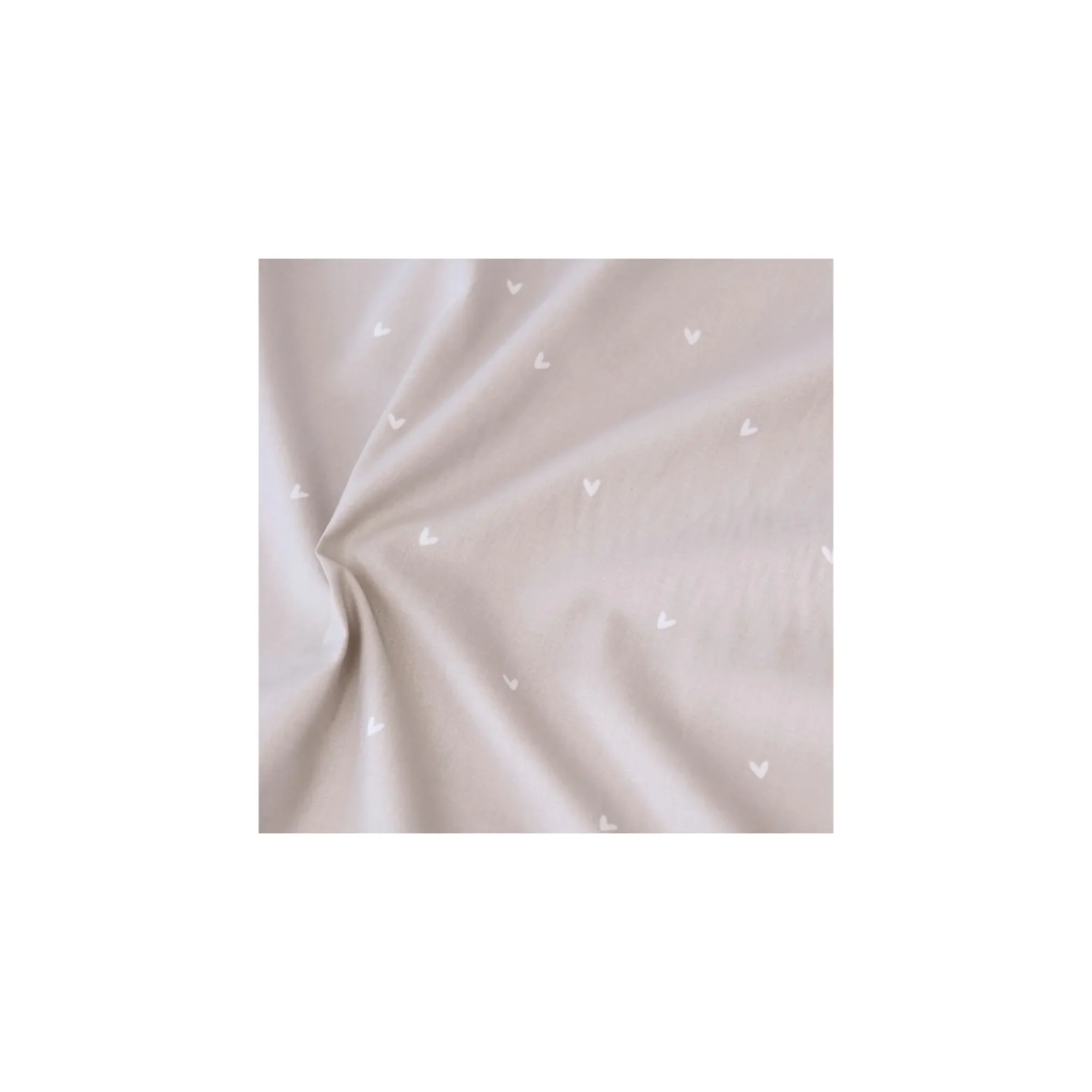 Tissu popeline de coton Petit cœur
