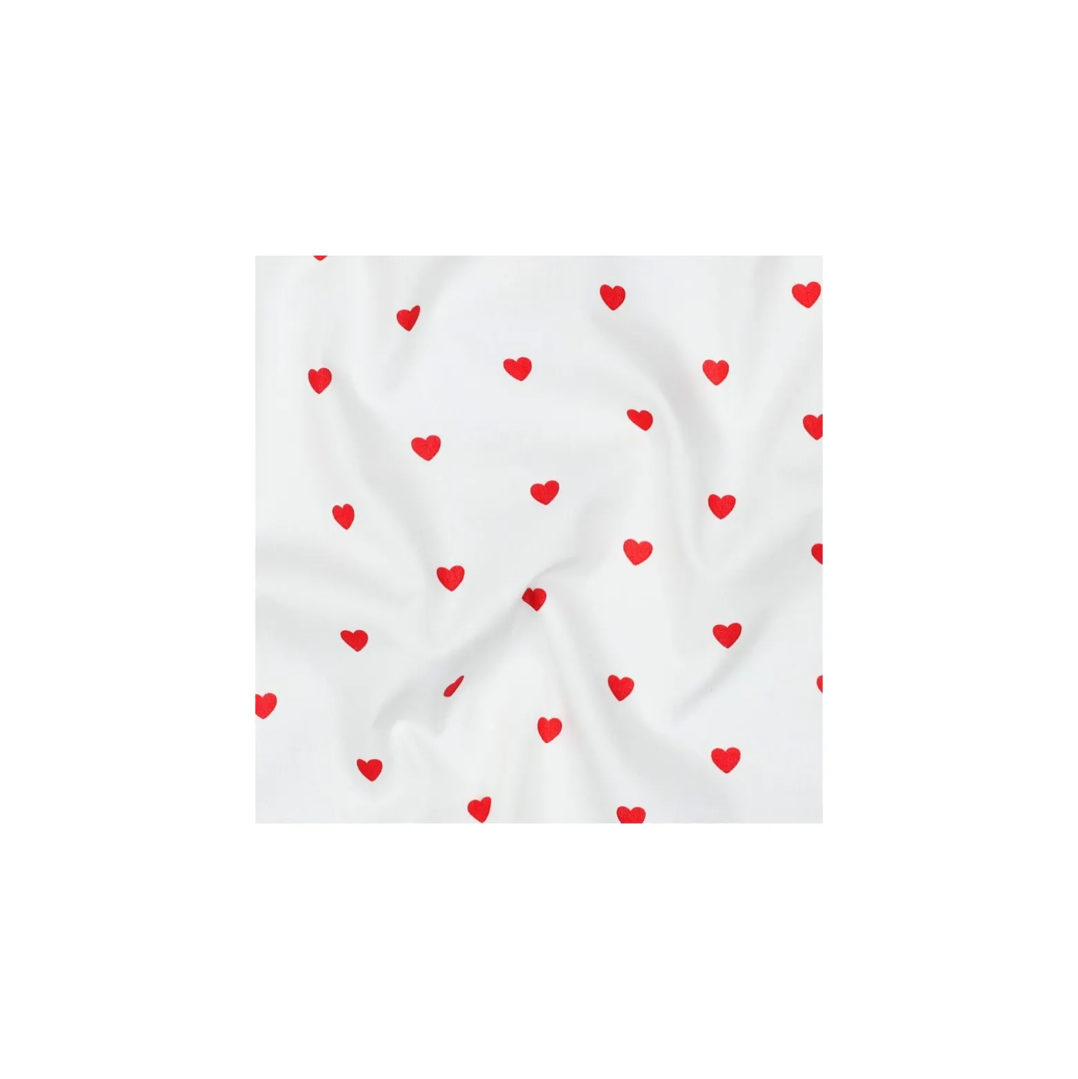 Tissu popeline de coton Petits coeur