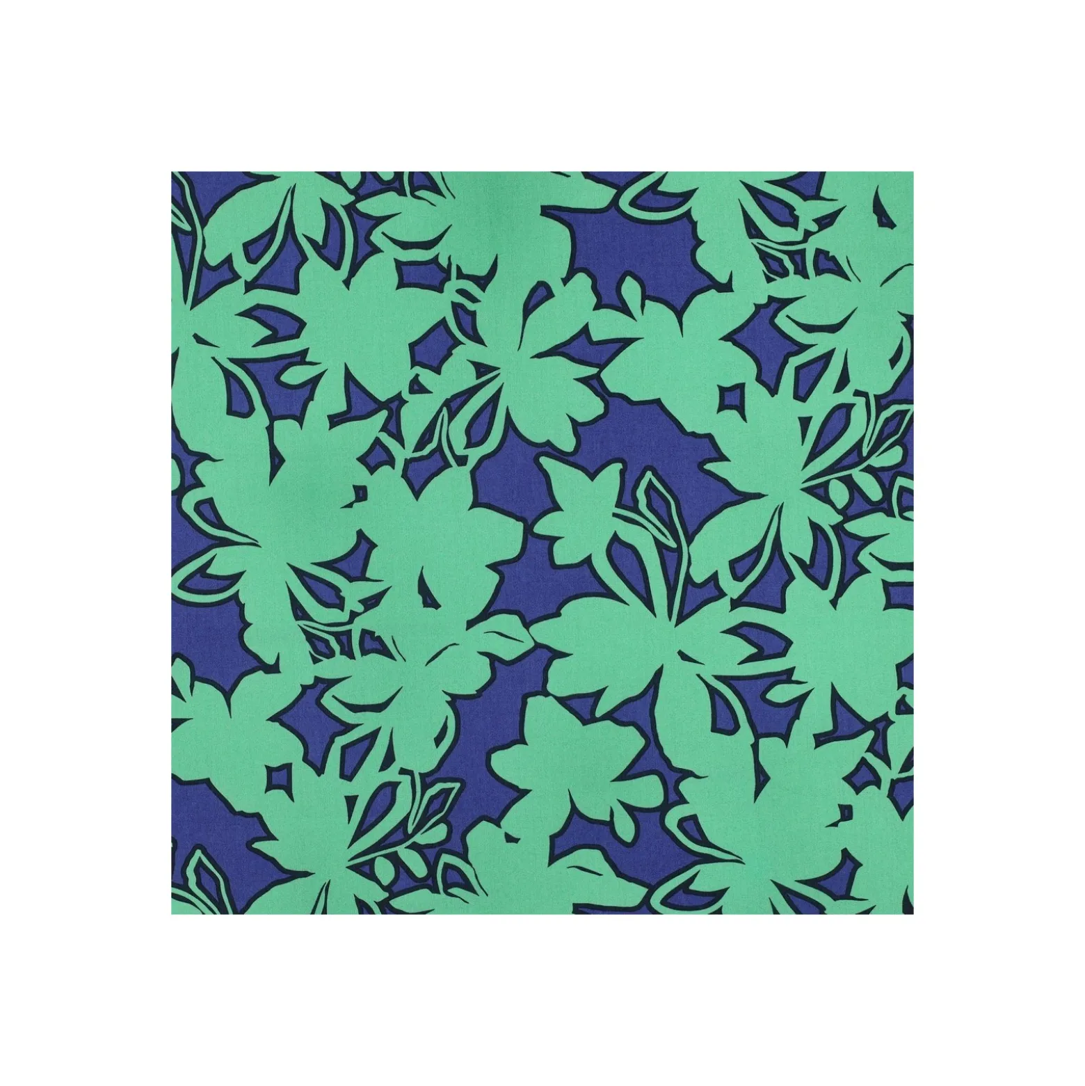 Tissu popeline de coton Pommé fabrics Bloom - vert