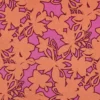Tissu popeline de coton Pommé fabrics Bloom - orange