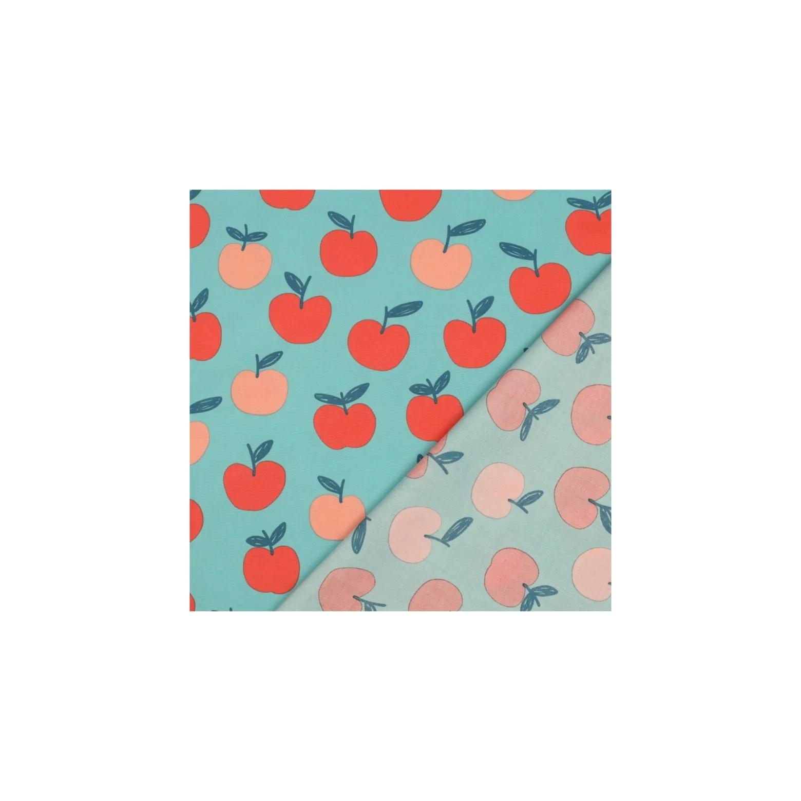 Tissu popeline de coton Poppy Fruit - pomme