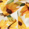 Tissu popeline de coton Tournesol - blanc
