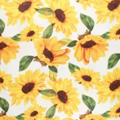 Tissu popeline de coton Tournesol - blanc
