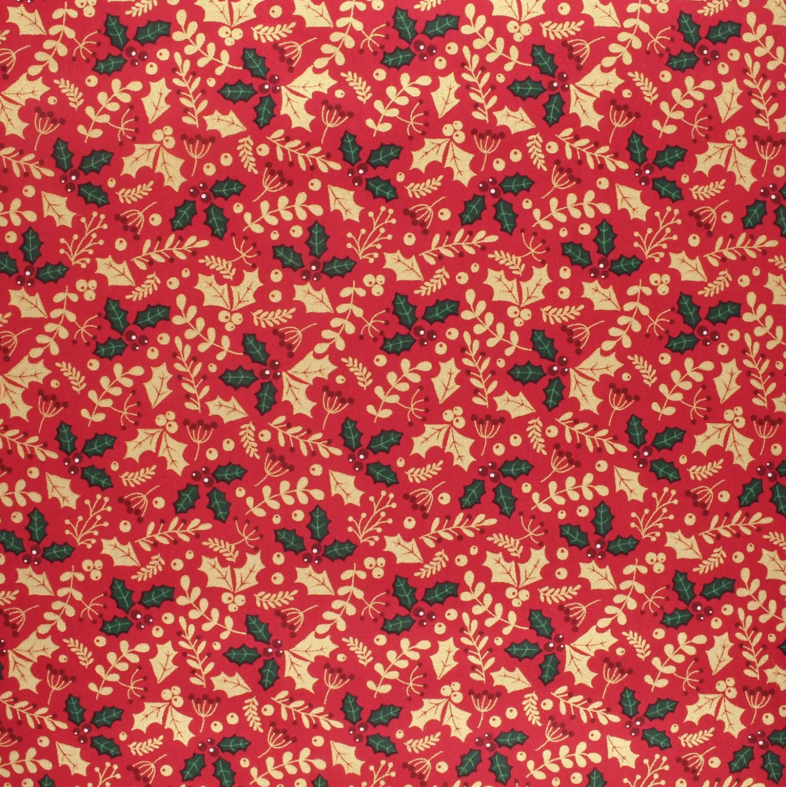 Tissu popeline de coton Tradition de Noël