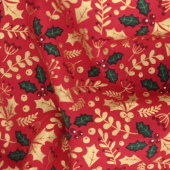 Tissu popeline de coton Tradition de Noël