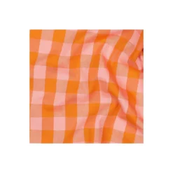 Tissu popeline de coton Vichy pop