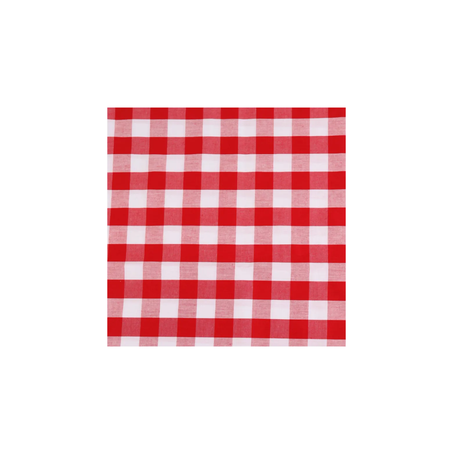 Tissu popeline de coton vichy Any - rouge