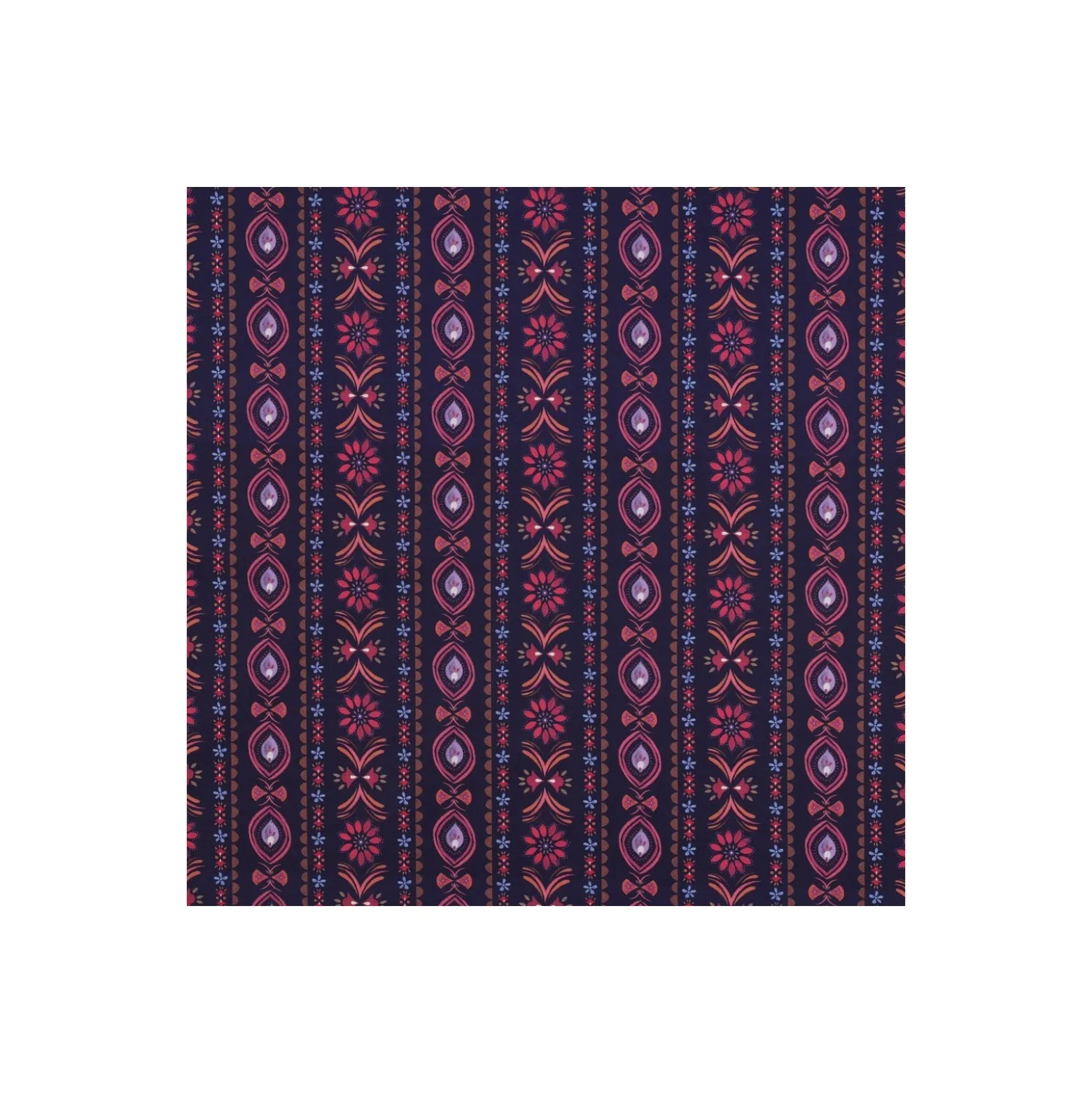 Tissu popeline de coton Zélia - bleu marine