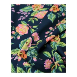 Tissu rayonne Cotton Steel Menagerie - jardin de paris navy - Coupons : 30cm et 40cm