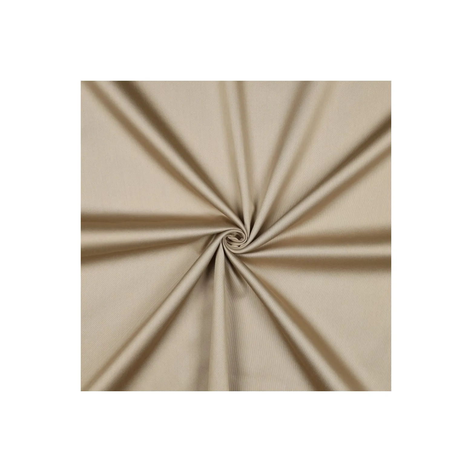 Tissu satin de coton - beige