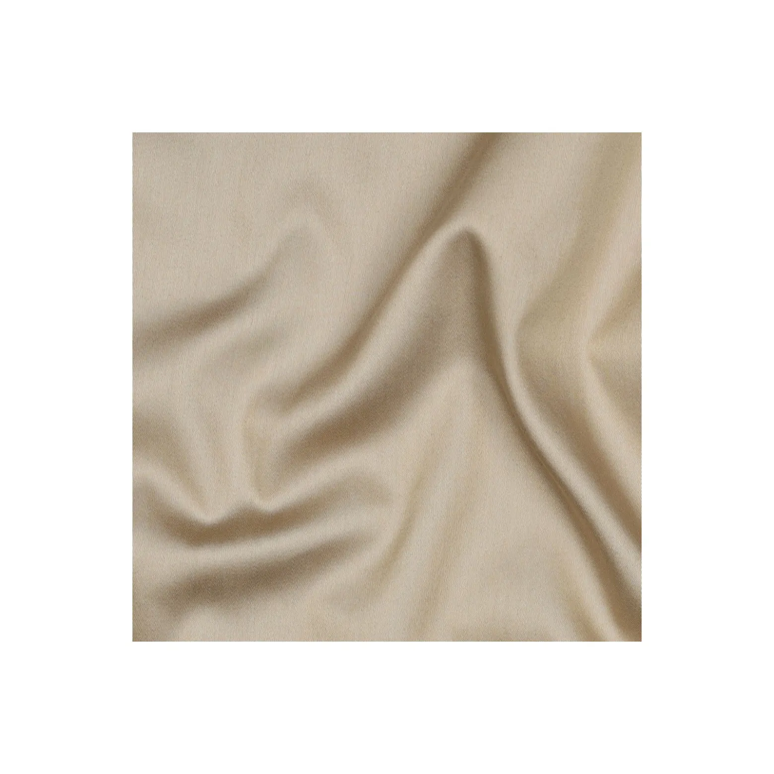 Tissu satin de coton - beige