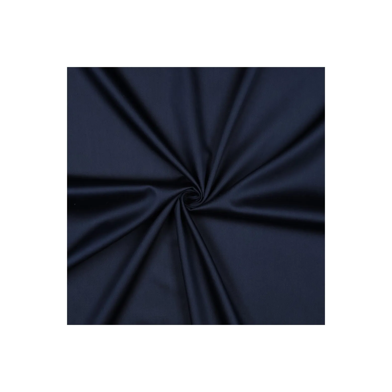 Tissu satin de coton - bleu marine