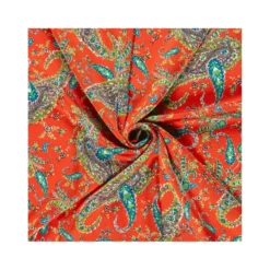 Tissu satin gaufré Paisley