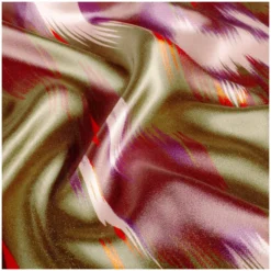 Tissu satin Magma - vert