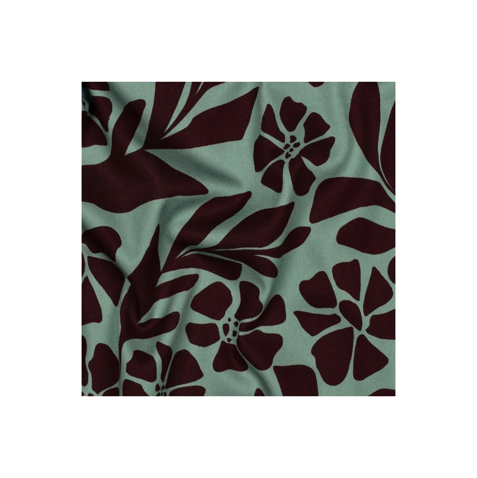 Tissu sergé de viscose stretch Pommé fabrics Nymphéa - vert sauge
