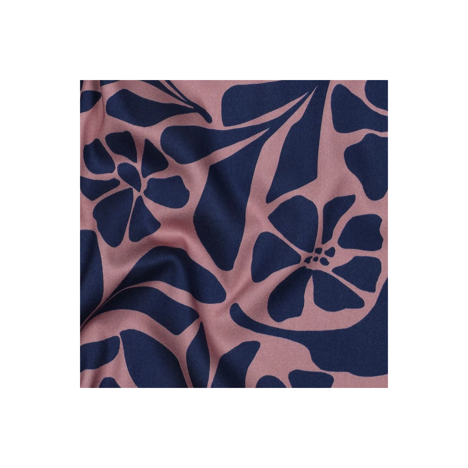 Tissu sergé de viscose stretch Pommé fabrics Nymphéa - vieux rose
