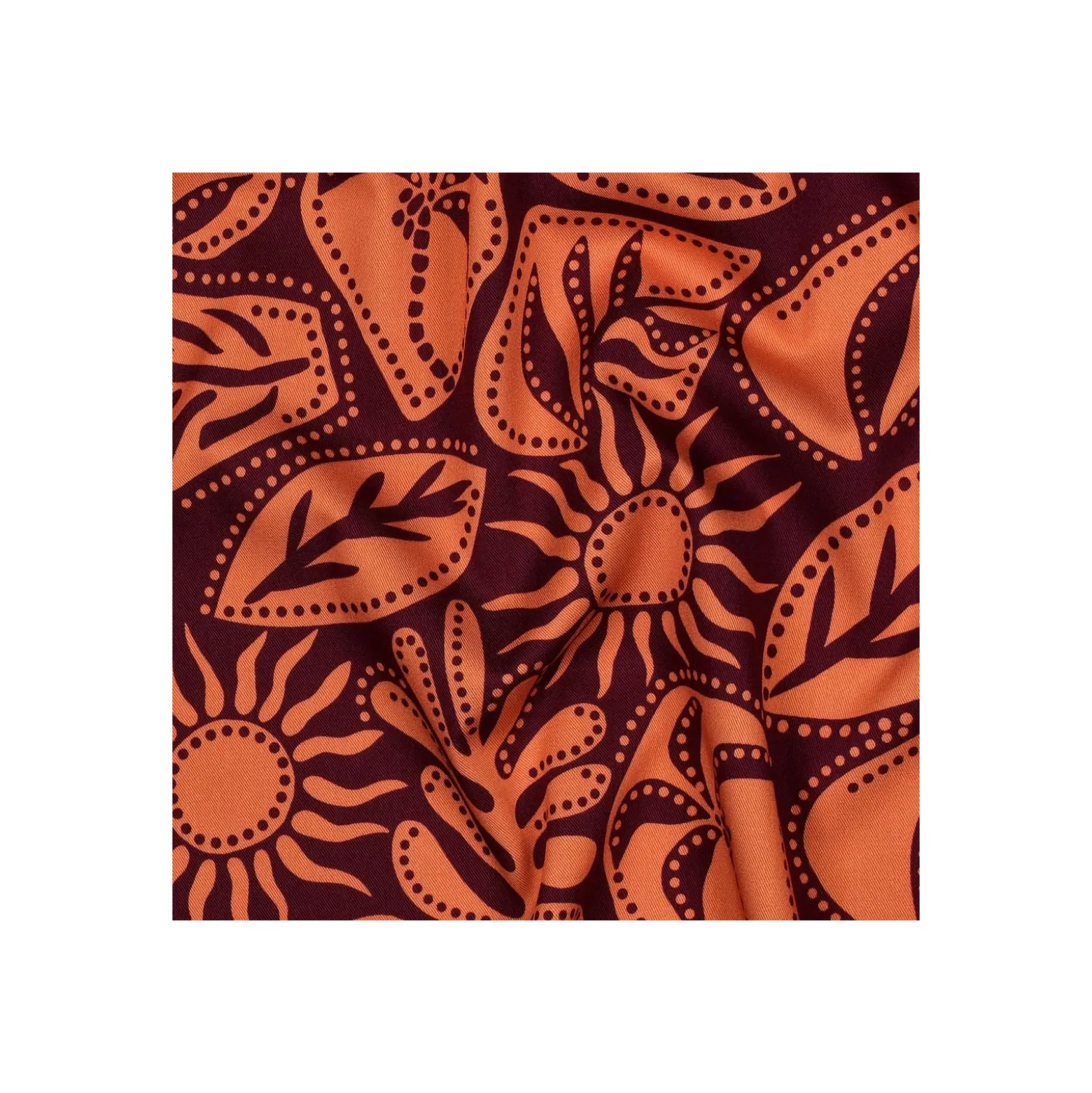 Tissu sergé de viscose stretch Pommé fabrics Soli - bordeaux