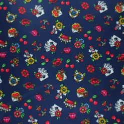 Tissu short de bain Tattoo - bleu marine