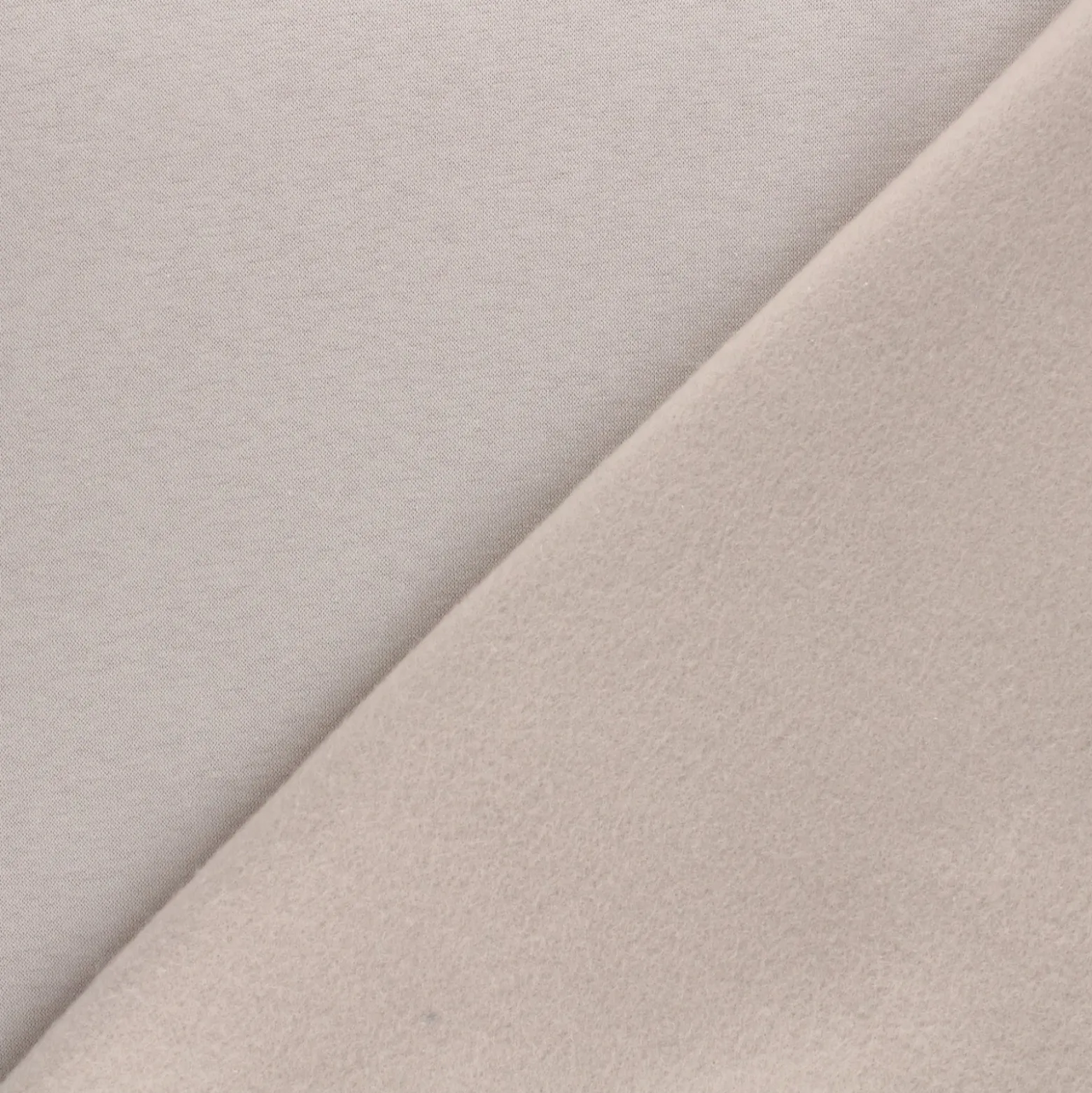 Tissu sweat molleton uni