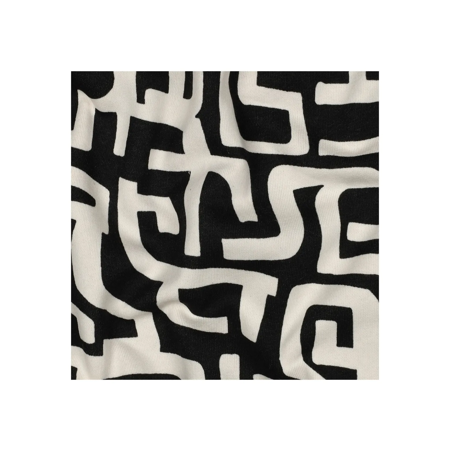 Tissu sweat épais Poppy Abstract - écru