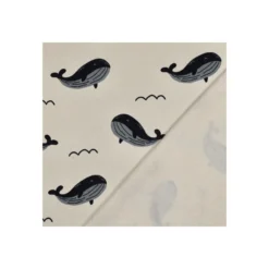 Tissu sweat épais Poppy Baleine - écru