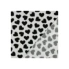 Tissu sweat Poppy Coeurs - blanc