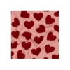 Tissu sweat Poppy Coeurs - rose