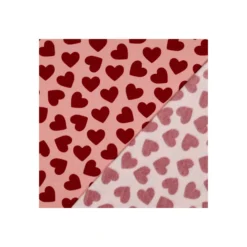 Tissu sweat Poppy Coeurs - rose