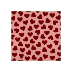 Tissu sweat Poppy Coeurs - rose