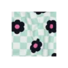 Tissu sweat Poppy Flowerpop - vert / blanc