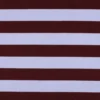 Tissu sweat Poppy Stripes - bordeaux / lavande