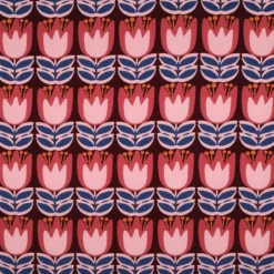 Tissu TENCEL™ Pommé fabrics Tulipe - bordeaux