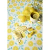 Tissu toile cirée Captain Cook Slice me up - blanc