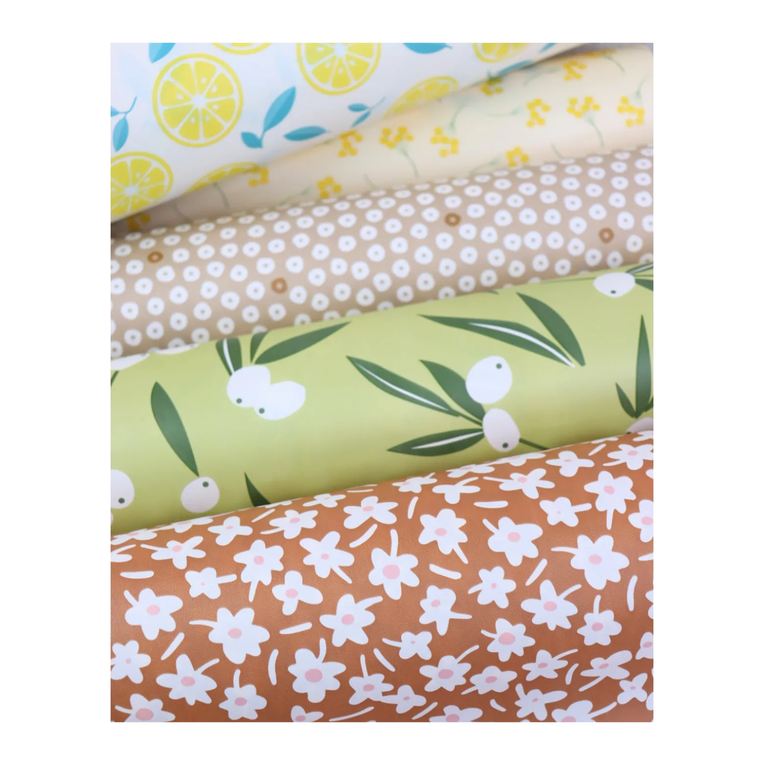 Tissu toile cirée Captain Cook Olive it - vert